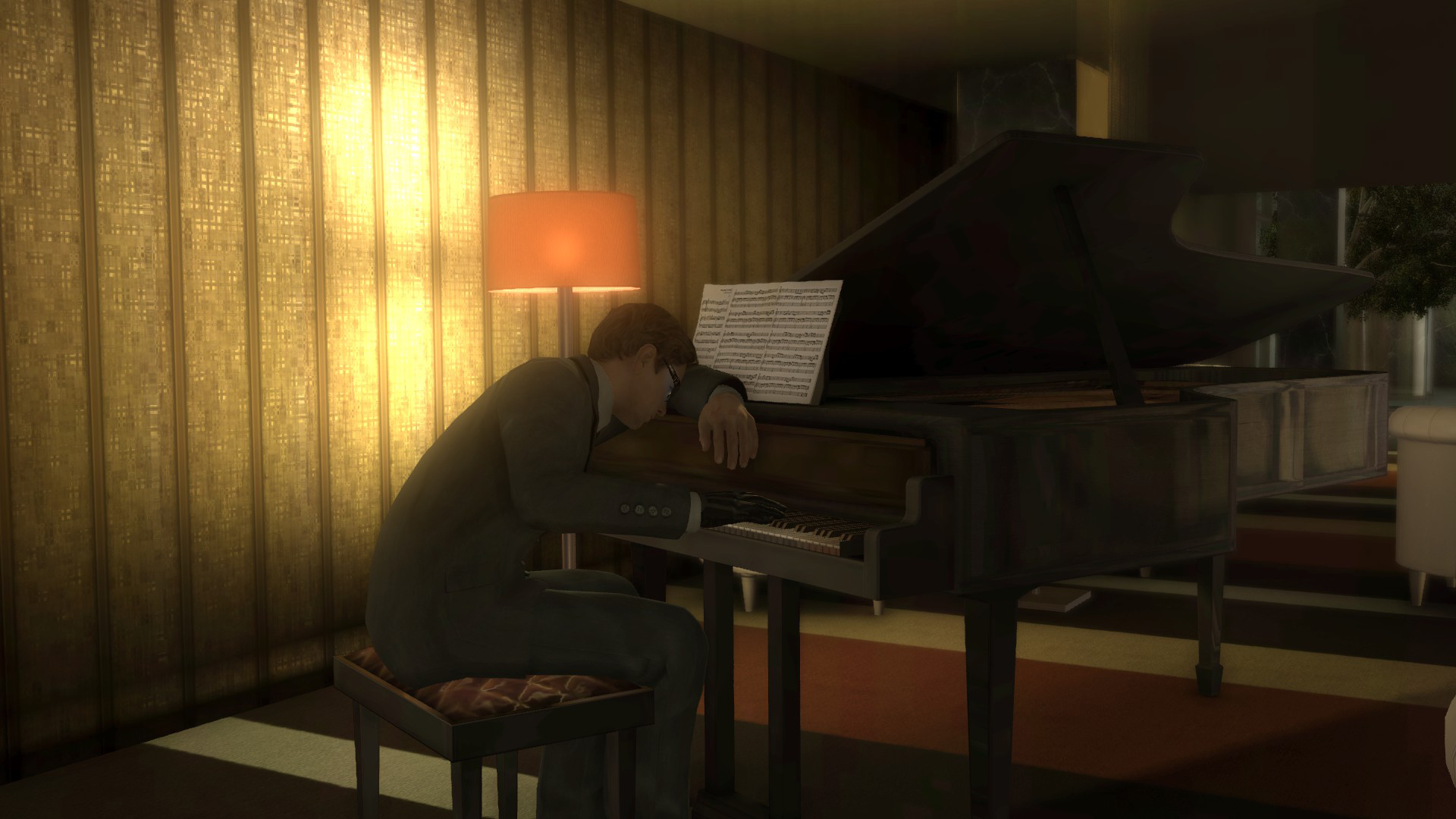 Spoiler-Warnung: Schlüsselszene aus Heavy Rain, in der der Origami-Killer enttarnt wird – Achtung, Spoiler für das Ende des Spiels!